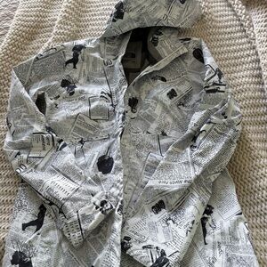 The North Face Black and White Graphic Jacket